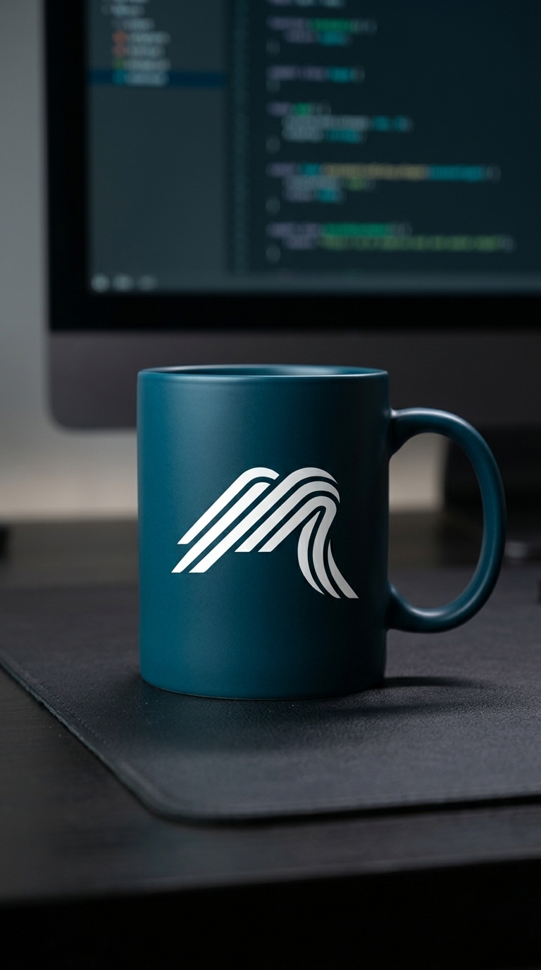 Caneca com logo Mova Softwares